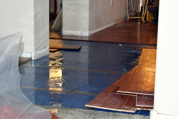 Professional Burst Pipe Cleanup technician working in Seagrove, NC